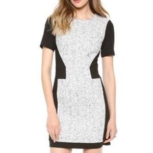 TIBI Tweed Peekaboo Dress
